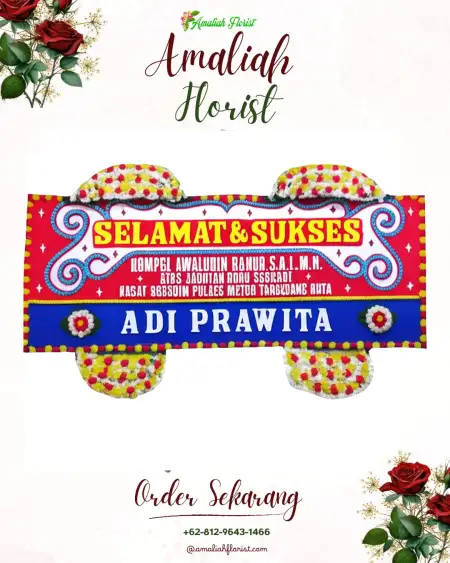 Papan Bunga Ucapan Selamat Sroyo